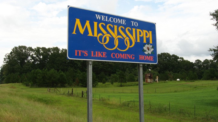 Image of a Welcome to Mississippi Sign